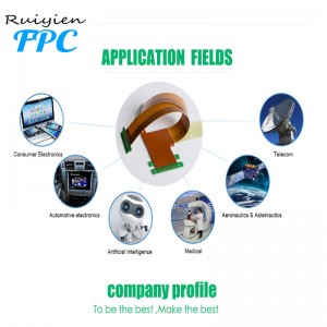 Ruiyien PCB, модуль камеры FPC Полиимидная пленка Электронное применение FPC Плоский кабель гибкая печатная плата